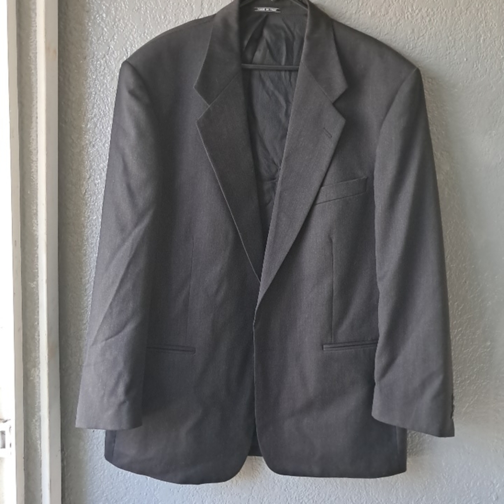 Zanetti Black Men's Blazer 100% Wool